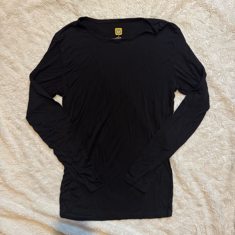 WonderWink Black Long Sleeve Shirt Underscrub - Picture 5 of 6